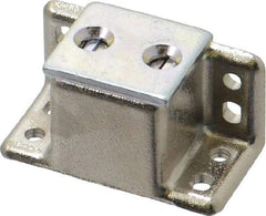 Sugatsune - 1-37/64" Long x 3/4" Wide x 3/4" High, Zinc Alloy Heavy Duty Magnetic Catch - Nickel Coated, 6.6 Magnetic Force, 7/8" Long Strike, 3/4" Wide Strike - USA Tool & Supply