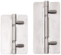 Sugatsune - 3-15/16" Long x 1-31/32" Wide x 1/16" Thick, Quick Release Hinge - Stainless Steel, Polished Finish - USA Tool & Supply