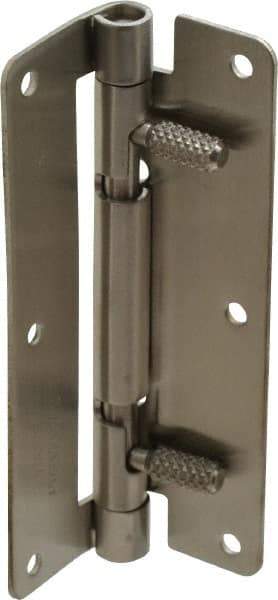 Sugatsune - 3-15/16" Long x 1-31/32" Wide x 1/16" Thick, Quick Release Hinge - Stainless Steel, Polished Finish - USA Tool & Supply