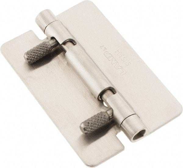 Sugatsune - 2-61/64" Long x 1-31/32" Wide x 1/16" Thick, Quick Release Hinge - Stainless Steel, Polished Finish - USA Tool & Supply