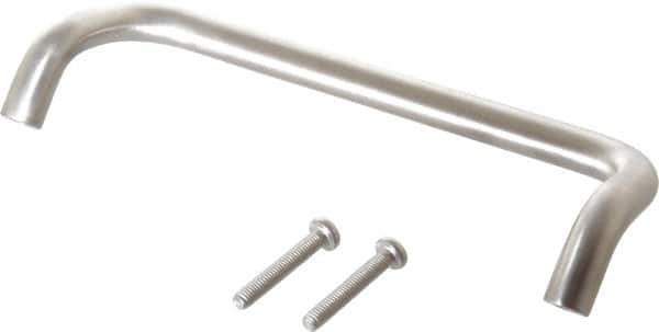 Sugatsune - 15/32" Handle Diam, Satin Finish Stainless Steel Drawer Pull - 1-31/32" Projection, 6-19/64" Center to Center, 6-25/32" Wide - USA Tool & Supply