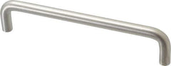 Sugatsune - 25/64" Handle Diam, Satin Finish Stainless Steel Drawer Pull - 1-3/8" Projection, 6" Center to Center, 316 Grade, 6-3/8" Wide - USA Tool & Supply