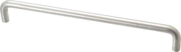 Sugatsune - 25/64" Handle Diam, Satin Finish Stainless Steel Drawer Pull - 1-3/8" Projection, 9" Center to Center, 316 Grade, 9-3/8" Wide - USA Tool & Supply