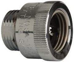 Watts - 125 Max psi, Chrome Plated Brass, Hose Connection Vacuum Breaker - EPDM Seal, Stainless Steel Spring, FIP X Hose End Connections - USA Tool & Supply