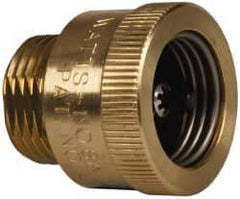 Watts - 125 Max psi, Chrome Plated Brass, Hose Connection Vacuum Breaker - EPDM Seal, Stainless Steel Spring, FIP X Hose End Connections - USA Tool & Supply