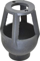 Watts - 3/4 to 1" Fit, 3-1/4" Diam, Air Gap Drain - 4-7/8" High, Cast Iron - USA Tool & Supply