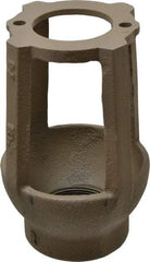 Watts - 1-1/4 to 3" Fit, 4-3/8" Diam, Air Gap Drain - 6-3/4" High, Cast Iron - USA Tool & Supply