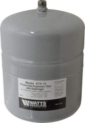 Watts - 1.0 Gallon Capacity, 2.1 Gallon Tank, 8 Inch Diameter, 12-1/2 Inch High, 1/2 Inch Port, Expansion Tank - Steel, Polymer Coating - USA Tool & Supply