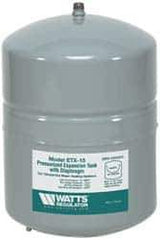 Watts - 3.0 Gallon Capacity, 6 Gallon Tank, 11-3/8 Inch Diameter, 17-3/16 Inch High, 1/2 Inch Port, Expansion Tank - Steel, Polymer Coating - USA Tool & Supply