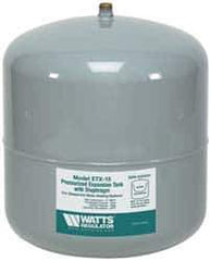 Watts - 6.0 Gallon Capacity, 15 Gallon Tank, 16 Inch Diameter, 20-13/16 Inch High, 1/2 Inch Port, Expansion Tank - Steel, Polymer Coating - USA Tool & Supply