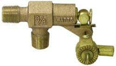 Watts - 3/8" Pipe, Bronze, Mechanical Float Valve - 125 psi, MPT x MPT End Connections - USA Tool & Supply