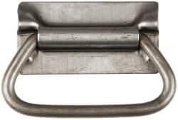 Value Collection - 3.38" Wide Plate x 1-3/4" High Plate, 3-1/2" Bail ID, Chest Handle - 4.13" Wide x 2-3/4" High, Plain - USA Tool & Supply