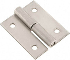 Made in USA - 2" Long x 1.68" Wide x 0.08" Thick, Slip Joint Hinge - Stainless Steel - USA Tool & Supply