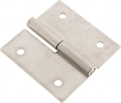 Made in USA - 2-1/2" Long x 2-1/2" Wide x 0.075" Thick, Slip Joint Hinge - Stainless Steel - USA Tool & Supply