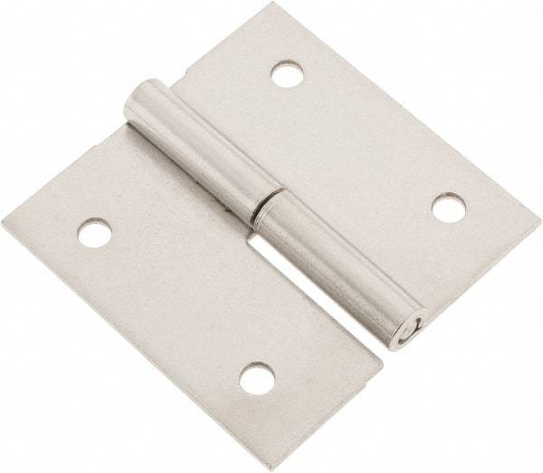 Made in USA - 2-1/2" Long x 2-1/2" Wide x 0.075" Thick, Slip Joint Hinge - Stainless Steel - USA Tool & Supply