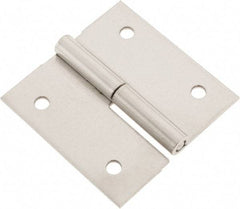 Made in USA - 2-1/2" Long x 2-1/2" Wide x 0.075" Thick, Slip Joint Hinge - Stainless Steel - USA Tool & Supply
