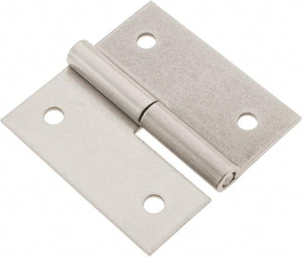Made in USA - 3" Long x 3" Wide x 0.093" Thick, Slip Joint Hinge - Stainless Steel - USA Tool & Supply