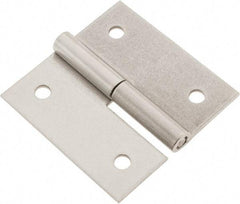 Made in USA - 3" Long x 3" Wide x 0.093" Thick, Slip Joint Hinge - Stainless Steel - USA Tool & Supply