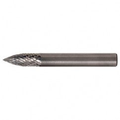 SG-6 Double Cut Solid Carbide Bur-Pointed Tree Shape - USA Tool & Supply