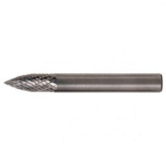 SG-6 Double Cut Solid Carbide Bur-Pointed Tree Shape - USA Tool & Supply