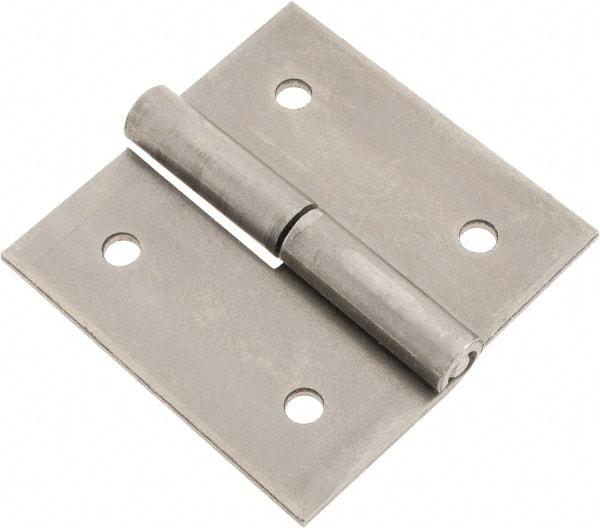 Made in USA - 2-1/2" Long x 2-1/2" Wide x 0.093" Thick, Slip Joint Hinge - Steel - USA Tool & Supply