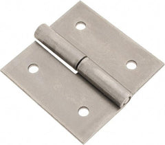 Made in USA - 2-1/2" Long x 2-1/2" Wide x 0.093" Thick, Slip Joint Hinge - Steel - USA Tool & Supply