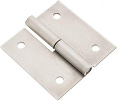 Made in USA - 3" Long x 3" Wide x 0.093" Thick, Slip Joint Hinge - Steel - USA Tool & Supply