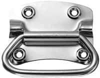 Value Collection - 3.62" Wide Plate x 3" High Plate, 3-1/2" Bail ID, Chest Handle - 4-1/4" Wide x 3.55" High, Barrel Zinc & Clear Chromate Coated, 4 Holes - USA Tool & Supply