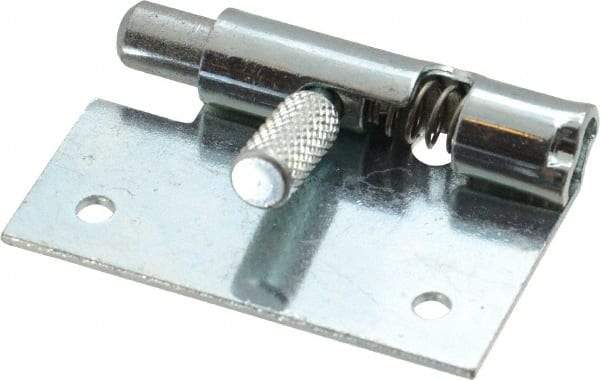 Made in USA - 1-3/4" Long x 1" Wide x 0.05" Thick, Un-Hinge - Steel, Zinc Plated Finish - USA Tool & Supply