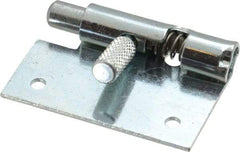 Made in USA - 1-3/4" Long x 1" Wide x 0.05" Thick, Un-Hinge - Steel, Zinc Plated Finish - USA Tool & Supply