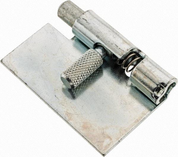 Made in USA - 1-3/4" Long x 1" Wide x 0.05" Thick, Un-Hinge - Steel, Zinc Plated Finish - USA Tool & Supply