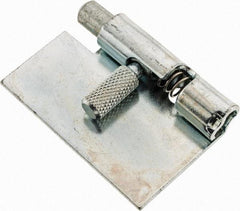 Made in USA - 1-3/4" Long x 1" Wide x 0.05" Thick, Un-Hinge - Steel, Zinc Plated Finish - USA Tool & Supply