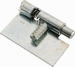 Made in USA - 1-3/4" Long x 1" Wide x 0.05" Thick, Un-Hinge - Steel, Zinc Plated Finish - USA Tool & Supply