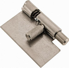 Made in USA - 1-3/4" Long x 1" Wide x 0.05" Thick, Un-Hinge - Stainless Steel - USA Tool & Supply