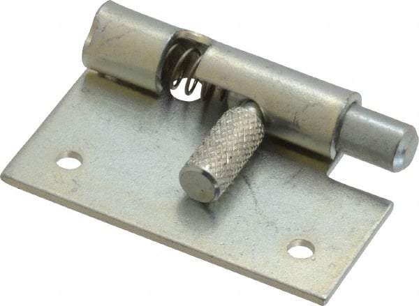 Made in USA - 1-3/4" Long x 1" Wide x 0.05" Thick, Un-Hinge - Steel, Zinc Plated Finish - USA Tool & Supply