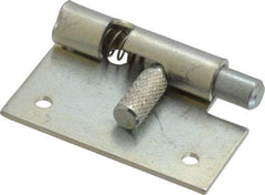 Made in USA - 1-3/4" Long x 1" Wide x 0.05" Thick, Un-Hinge - Steel, Zinc Plated Finish - USA Tool & Supply