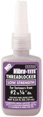 Vibra-Tite - 10 mL Bottle, Purple, Low Strength Liquid Threadlocker - Series 111, 24 hr Full Cure Time, Hand Tool Removal - USA Tool & Supply