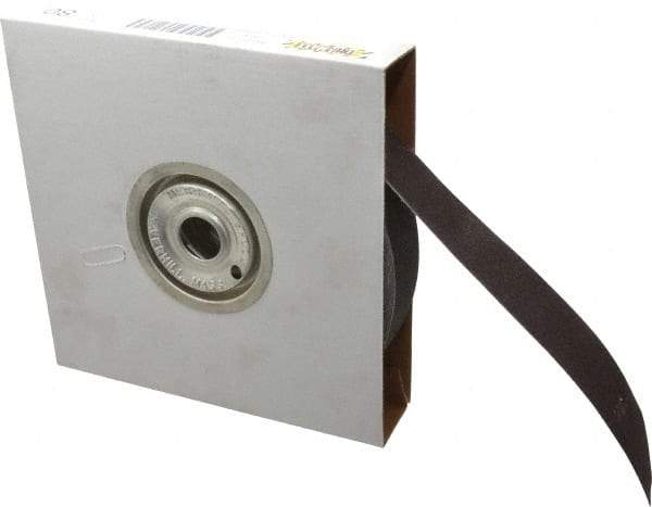 Tru-Maxx - 1-1/2" x 50 Yd 80 Grit Aluminum Oxide Cloth Roll - Medium Grade, J Weighted Backing - USA Tool & Supply