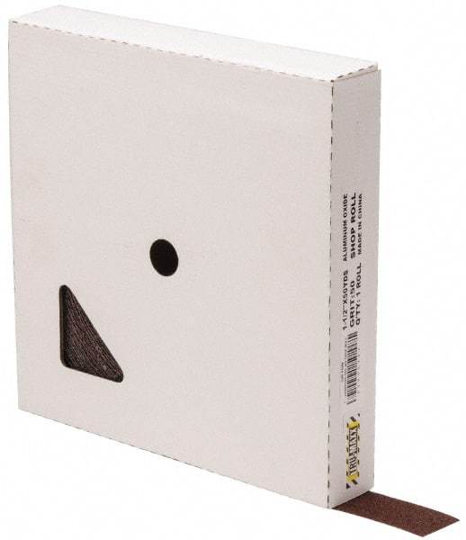 Tru-Maxx - 1-1/2" x 50 Yd 50 Grit Aluminum Oxide Cloth Roll - Coarse Grade, X Weighted Backing - USA Tool & Supply