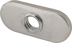 80/20 Inc. - 11mm Wide, Open Shelving Accessory/Component - Bright Zinc Finish, 25mm Long, Use with 25 Series - USA Tool & Supply