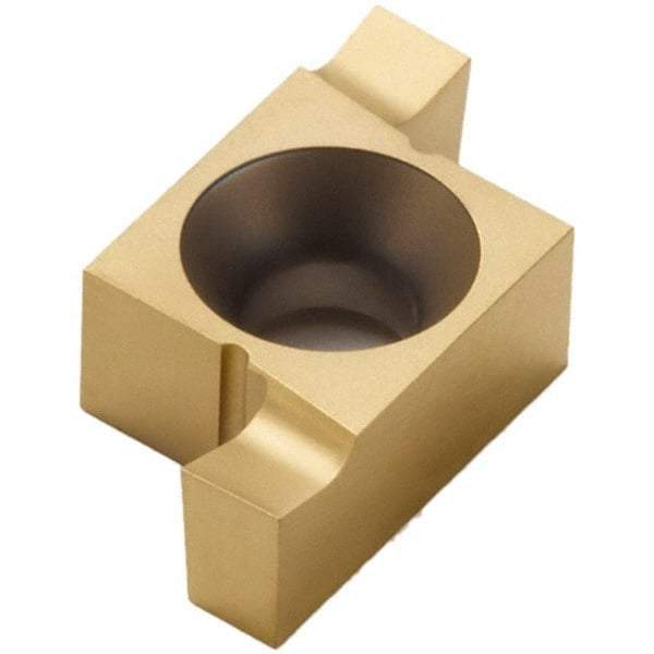 Seco - 2520ER FG Grade CP500, 1/4" Cutting Width Carbide Grooving Insert - 1/4" Max Depth of Cut, Right Hand, TiAlN/TiN Finish - USA Tool & Supply