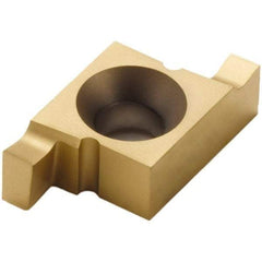 Seco - 10310NR FG Grade CP500, 0.103" Cutting Width Carbide Grooving Insert - 0.103" Max Depth of Cut, Right Hand, TiAlN/TiN Finish - USA Tool & Supply