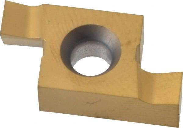 Seco - 1514EAR FA Grade CP500, 0.15" Cutting Width Carbide Grooving Insert - 0.15" Max Depth of Cut, Right Hand, TiAlN/TiN Finish - USA Tool & Supply