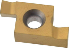 Seco - 1514EAR FA Grade CP500, 0.15" Cutting Width Carbide Grooving Insert - 0.15" Max Depth of Cut, Right Hand, TiAlN/TiN Finish - USA Tool & Supply