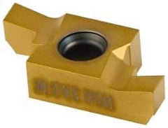 Seco - 17420NR FG Grade CP500, 0.174" Cutting Width Carbide Grooving Insert - 0.174" Max Depth of Cut, Right Hand, TiAlN/TiN Finish - USA Tool & Supply