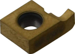 Seco - 0569NR FG Grade CP500, 0.056" Cutting Width Carbide Grooving Insert - 0.056" Max Depth of Cut, Right Hand, TiAlN/TiN Finish - USA Tool & Supply