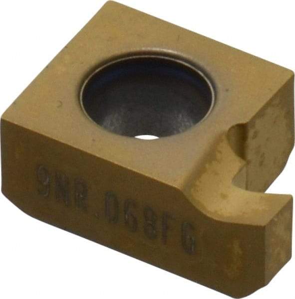 Seco - 0689NR FG Grade CP500, 0.068" Cutting Width Carbide Grooving Insert - 0.068" Max Depth of Cut, Right Hand, TiAlN/TiN Finish - USA Tool & Supply