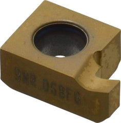 Seco - 0689NR FG Grade CP500, 0.068" Cutting Width Carbide Grooving Insert - 0.068" Max Depth of Cut, Right Hand, TiAlN/TiN Finish - USA Tool & Supply