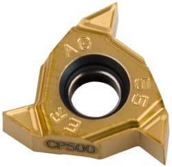 Seco - 16ER External Right Hand 48-8 Partial Profile 55° Laydown Threading Insert - Grade CP500, TiAlN/TiN Coated Carbide - USA Tool & Supply