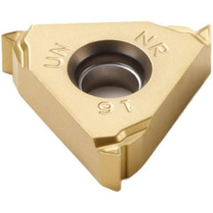 Seco - 16NR Internal Right Hand 18 UN Laydown Threading Insert - Grade CP500, TiAlN/TiN Coated Carbide - USA Tool & Supply